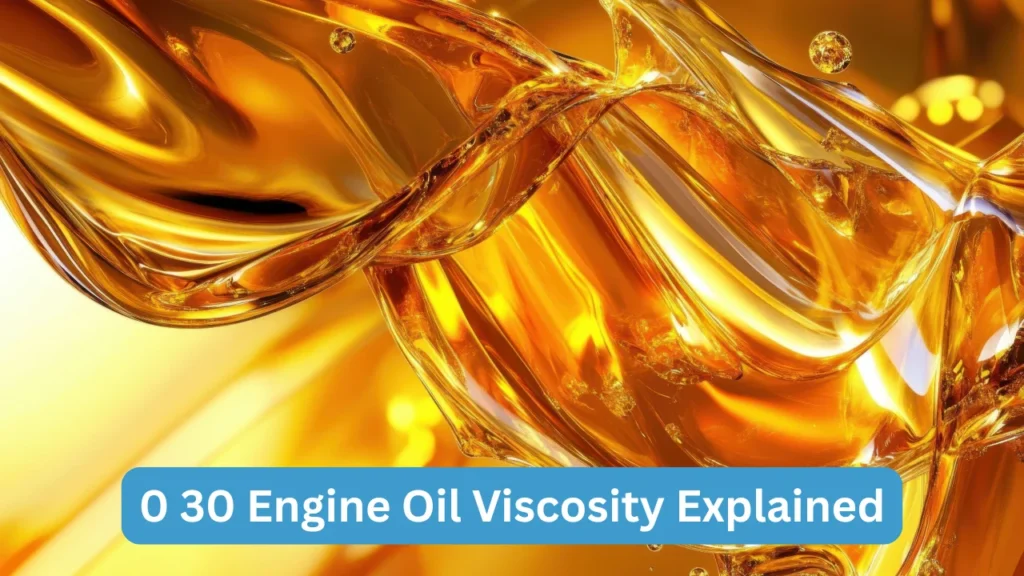 0 30 Engine Oil Viscosity Explained